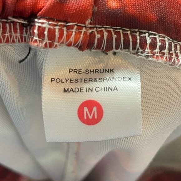 Taco Cat Doritos Print Red Jogger Pants With Drawstring Waist Medium - Picture 7 of 8